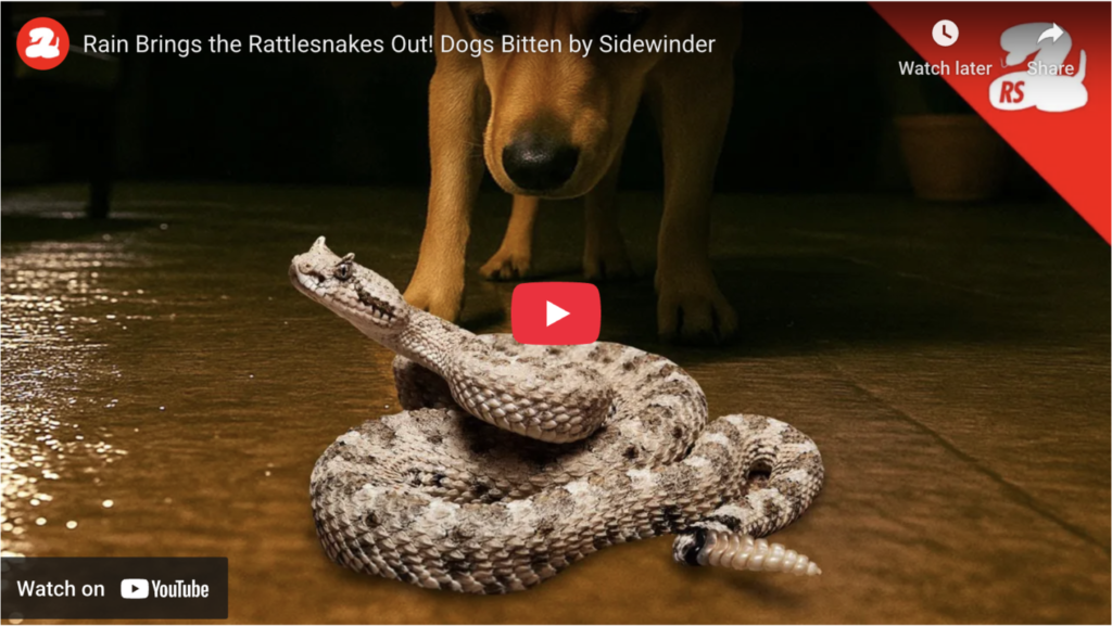 Dogs Bitten by Rattlesnake on Rainy Night